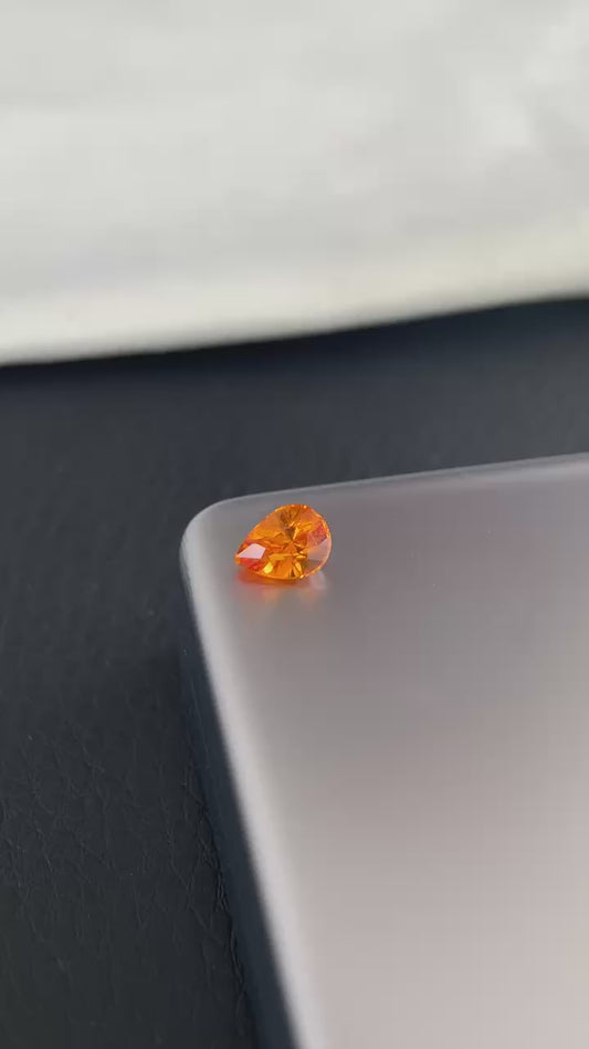 オレンジ サファイア （加熱処理）